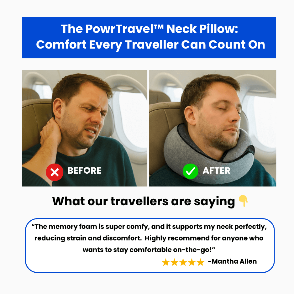 PowrTravel™ Premium Neck Pillow