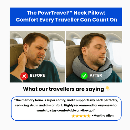 PowrTravel™ Premium Neck Pillow