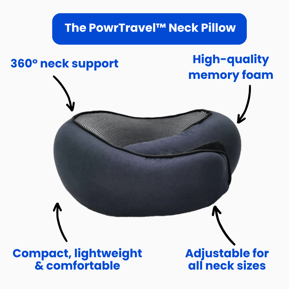 PowrTravel™ Premium Neck Pillow